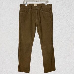 J.Crew‎ 770 Straight Fit Corduroy Pants Men 34x29 Brown Stretch Cotton Preppy